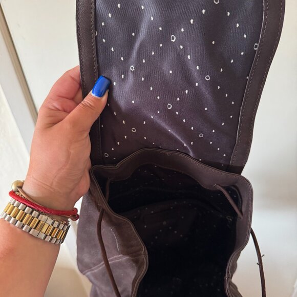 Lucky Brand Fringe Leather Backpack - Picture 7 of 7